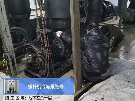 螺杆机冷冻循环泵维修1